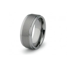 Tungsten Wedding Band Matte Brushed Finish Comfort Fit 9 MM